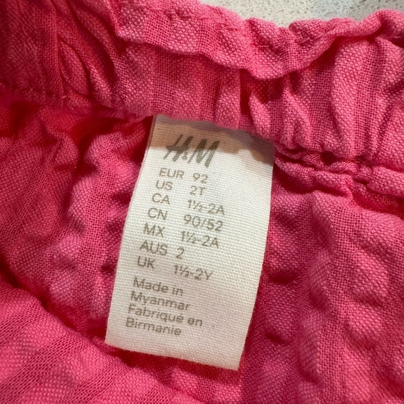 H&M Kids Pink Textured Dress 2T - Picture 2 of 3